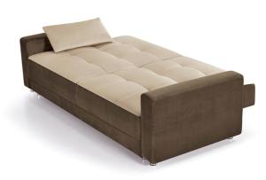 Sofá cama de tela inclinable