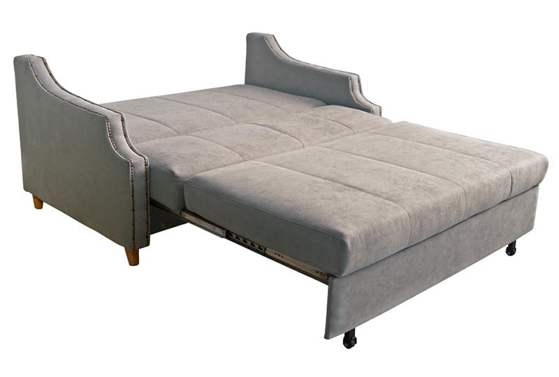  Sofá cama de tela plegable con lugar para almacenamiento 